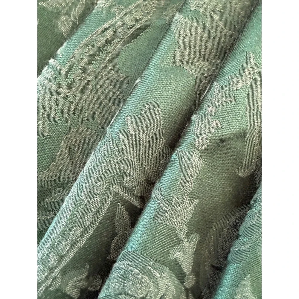 Vintage Waterford Green Damask Napkins  Set of 7 Holiday Christmas Dinner 18
